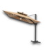 53223 Tan Double Top LED Cantilever Patio Umbrella 11' x 9'