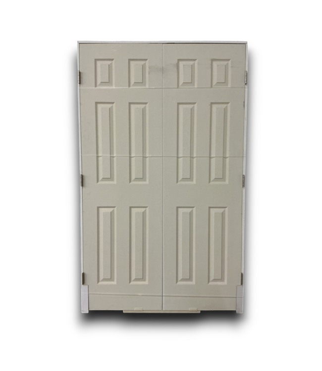 53234 6-Panel Textured Prehung Double Interior Door 50" x 80"