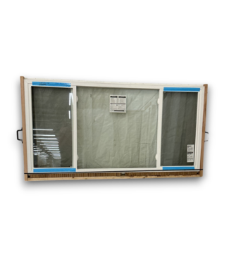 53242 White Vinyl Vent/Fixed/Vent Slider Window 96" x 48"