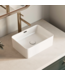 53247 Vessel Rectangular Modern White Bathroom Sink