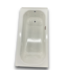 53255 White 30 x 60" Enameled Steel Rectangular Bathtub