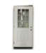 53258 Steel Primed Prehung 1/2 Lite Exterior Door 36" x 80"