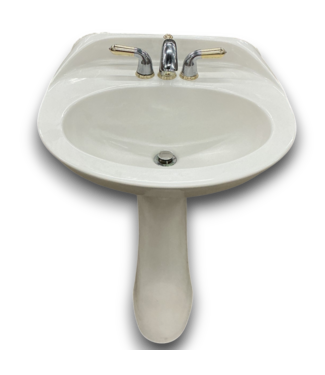 53260 Vitreous China Pedestal Sink With Faucet