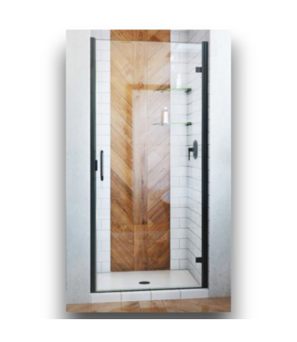 53264 Alliance Swing Semi-Frameless Shower Door 33" to 34"W