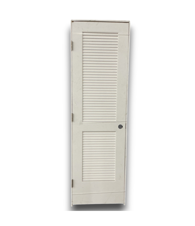 53273 White Louvered Interior Door Slab Apex 24x80