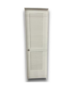53273 White Louvered Interior Door Slab Apex 24x80