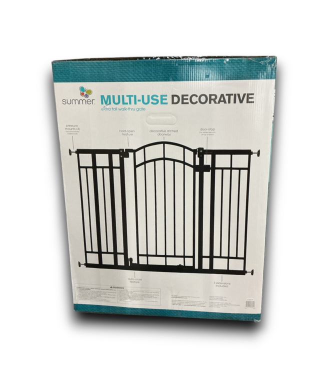 53278 Black Extra Tall Walk Thru Gate 48"W