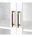 53288 Antique Brass Cylinrical Handle Drawer Pull 6 Pack
