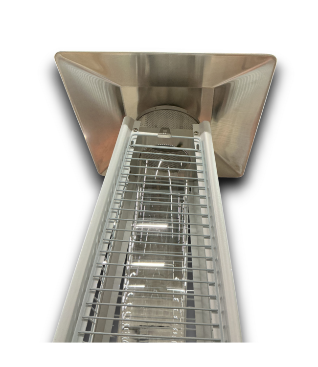 53285 Black Steel Floorstanding Liquid Propane Patio Heater