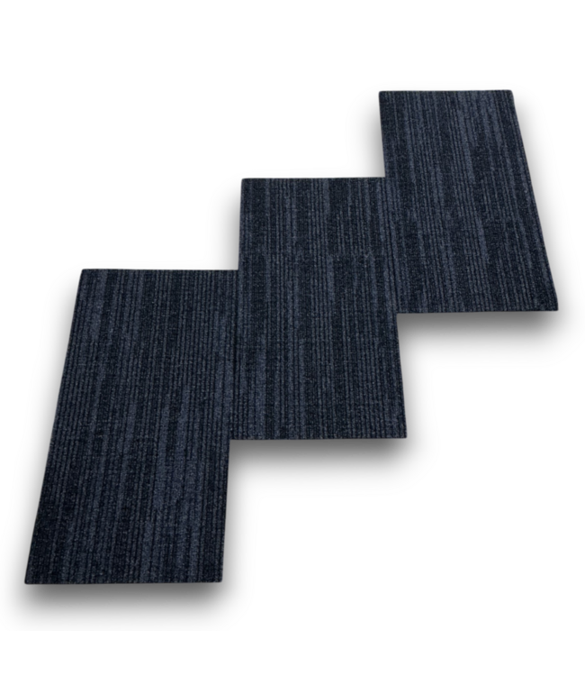 53304 Midnight Rectangle Carpet Tiles Set of 2 Boxes 144 sq. ft.