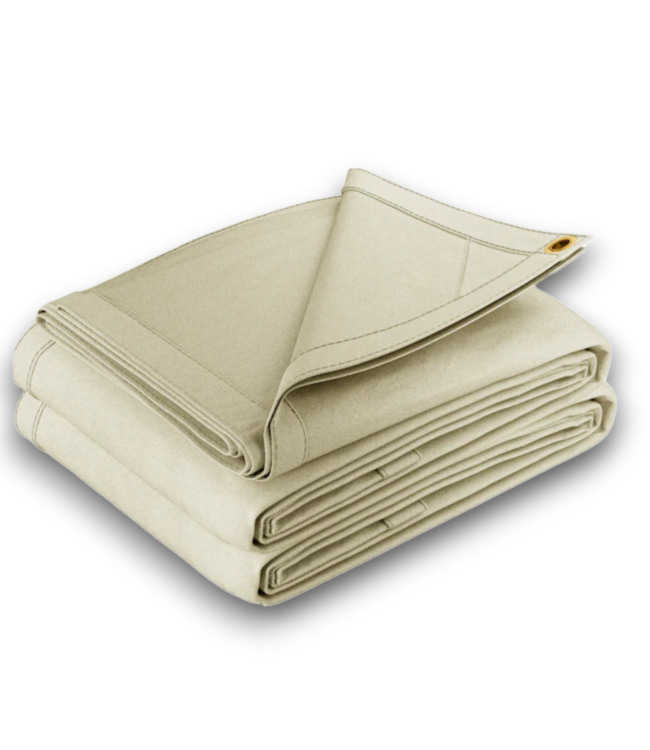 53306 White Waterproof Standard Polyester 25-Mil Tarp