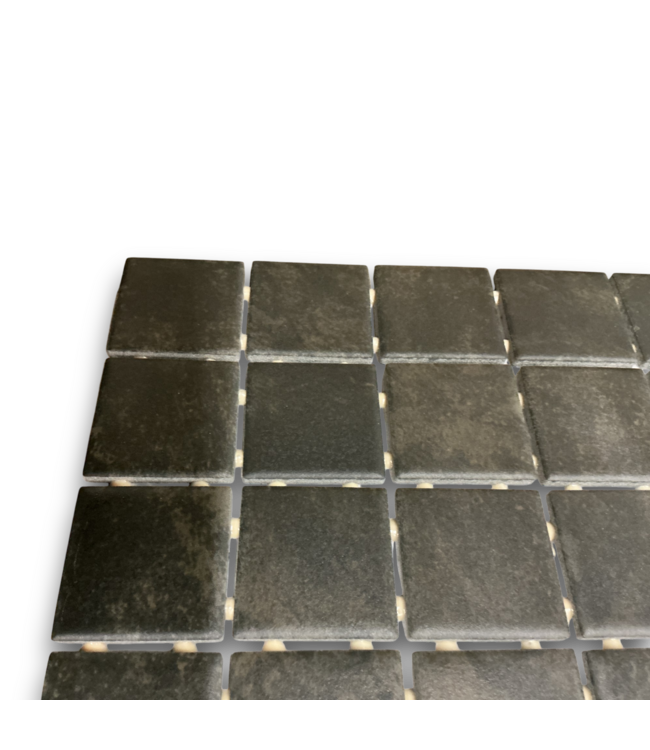 53298 Portfolio Charcoal Matte Mosaic Floor & Wall Tile 108 sq. ft.