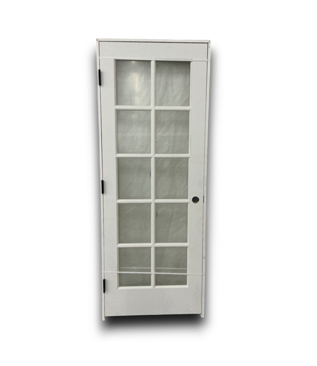 53311 Pre-hung White Interior 10-Glass PC Door. RH. 30x80