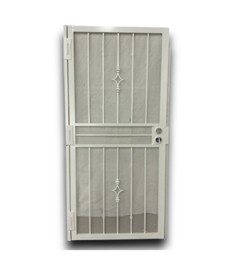 53313 White Security Door 37" x 78"