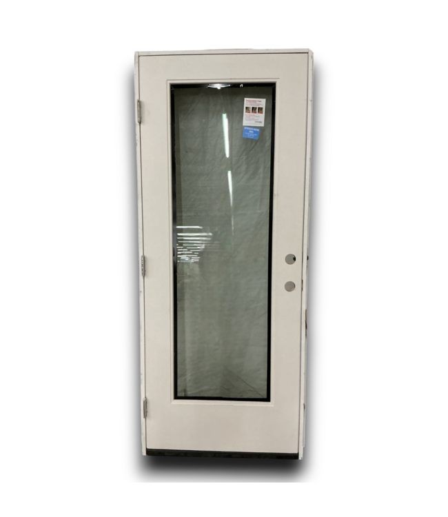 53318 Prehung Full-Lite Fiberglass Exterior Door 32" x 80" RH