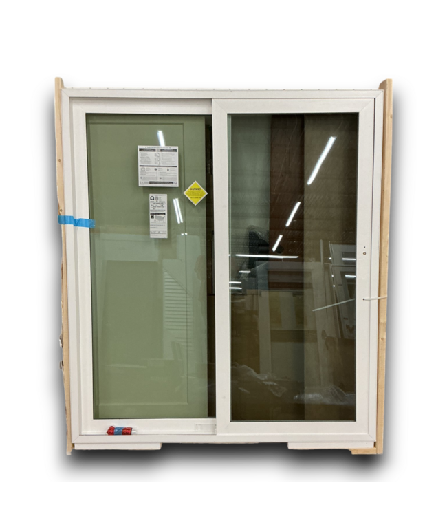 53322 White Left Hand Vinyl Sliding Patio Door 79.5"x 70.5"