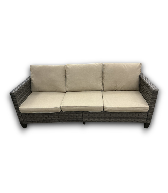 53321 Beige Outdoor 5-pc Wicker Patio Set