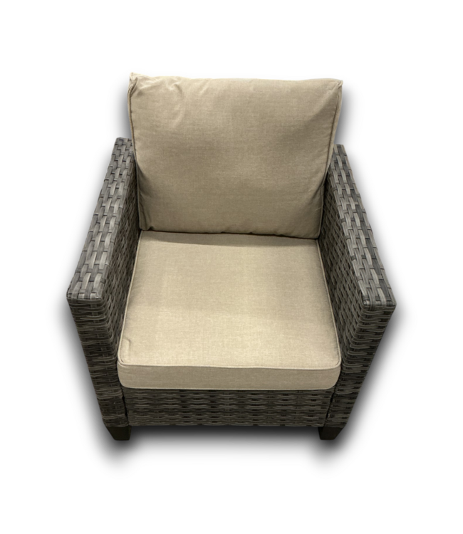 53321 Beige Outdoor 5-pc Wicker Patio Set