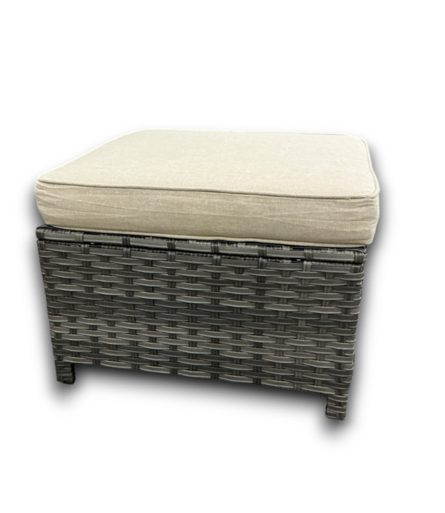 53321 Beige Outdoor 5-pc Wicker Patio Set