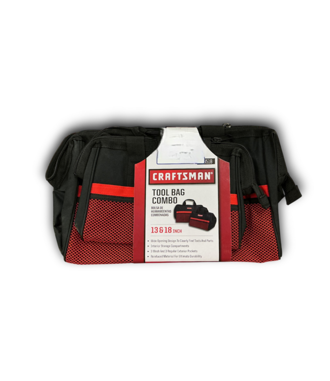 53326 Red & Black Zippered Tool Bag