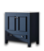 53327 Navy Blue Bathroom Vanity 30"W