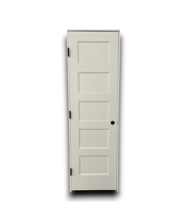 53338 24"x 80" Prehung White 5-Panel Interior Door RH