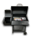 53340 Black Barrel Charcoal Grill with Offset Smoker