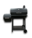 53340 Black Barrel Charcoal Grill with Offset Smoker