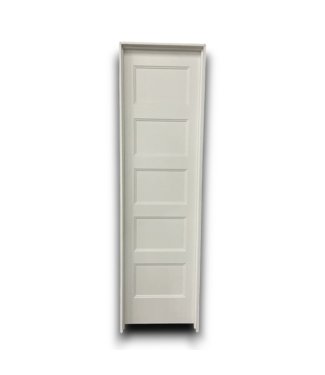 53344 22"x 80" Prehung White 5-Panel Interior Door RH