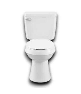 53346 White Round 2-PC Toilet Chair Height