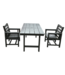 53353 Mineral Gray 3-Piece Outdoor Dining Table & 2 Chairs