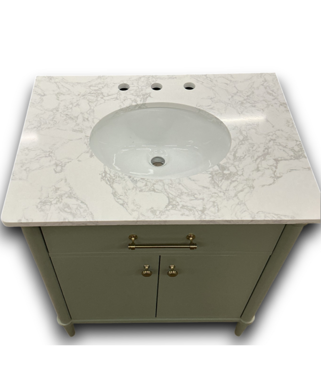 53364 Minty Green Single Bathroom Vanity w/Top 30"