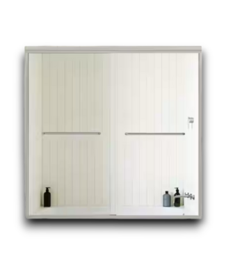 53365 Framed Double Bypass Sliding Bathtub Door 56" to 60"W