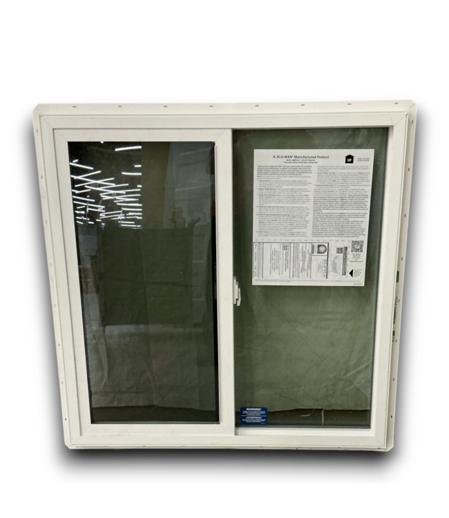 53368 Black Aluminum Slider Window 35.5" x 35.5"