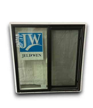 53368 Black Aluminum Slider Window 35.5" x 35.5"