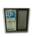 53368 Black Aluminum Slider Window 35.5" x 35.5"
