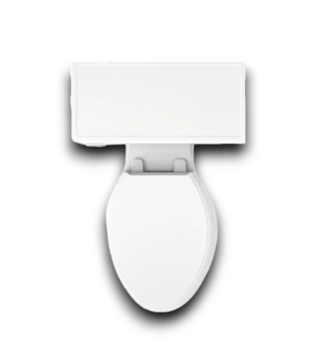 53373 Memoirs White Elongated Chair Height 2 Piece Toilet