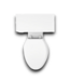53373 Memoirs White Elongated Chair Height 2 Piece Toilet
