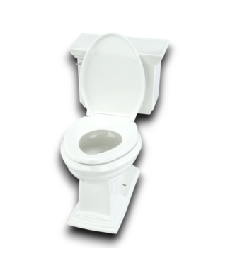 53373 Memoirs White Elongated Chair Height 2 Piece Toilet
