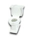 53373 Memoirs White Elongated Chair Height 2 Piece Toilet