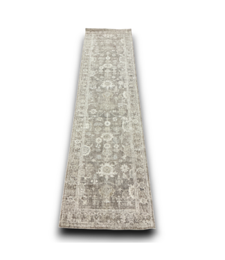 53374 Louisa Taupe/Ivory Rectangle Indoor Runner Rug 3 x 10