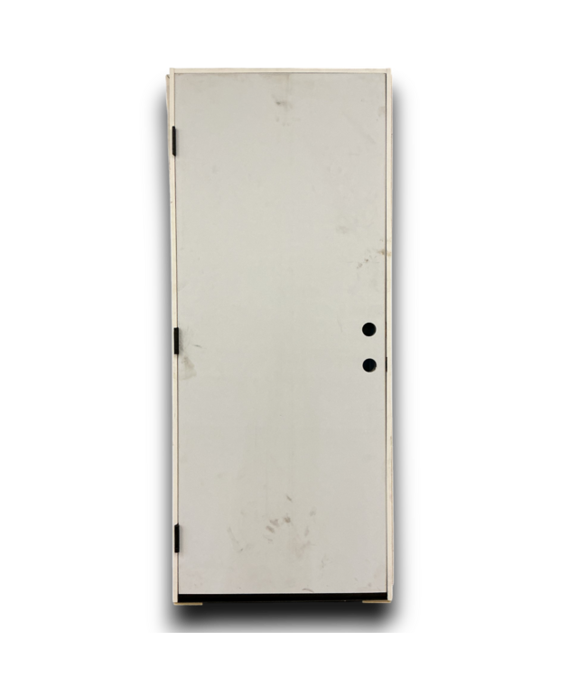 53376 Primed Flush Steel Prehung Exterior Door 32 x 80