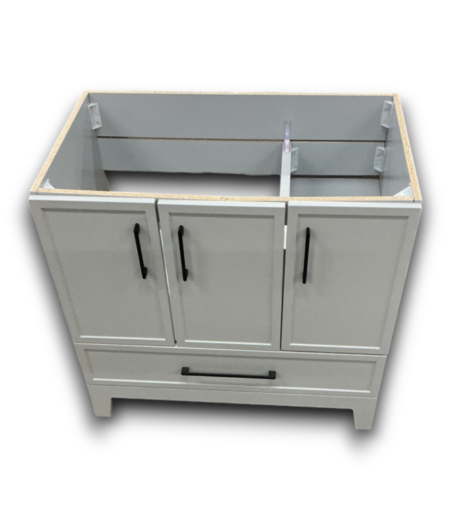53379 Cloud Gray Bathroom Vanity Base 36"