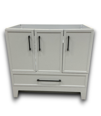 53379 Cloud Gray Bathroom Vanity Base 36"
