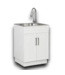 53381 White Freestanding Cabinet Utility Tub with Faucet