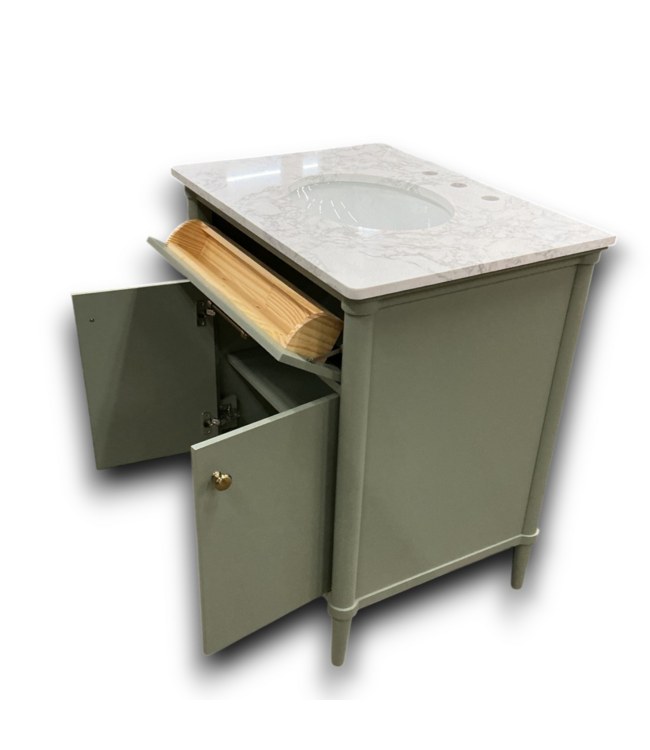 53364 Minty Green Single Bathroom Vanity w/Top 30"