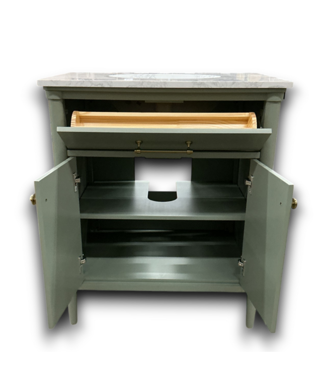 53364 Minty Green Single Bathroom Vanity w/Top 30"