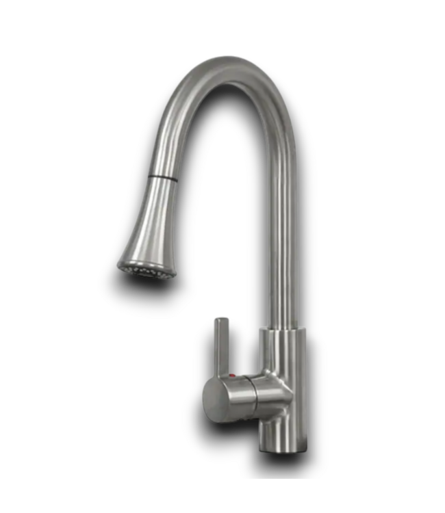 53381 White Freestanding Cabinet Utility Tub with Faucet
