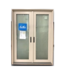 53380 Almond Vinyl French Patio Door With Handles 58.75"W x 79"H