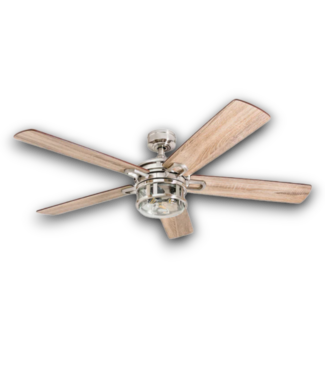 53387 Brushed Nickel and Bamboo Blades 52" Ceiling Fan